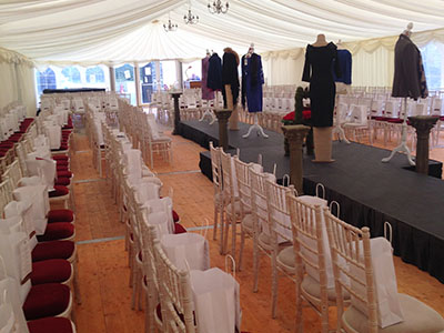 Tent hired for a Fashion event in Baldoyle